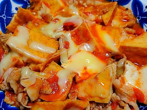 豚肉と厚揚げのトマト煮